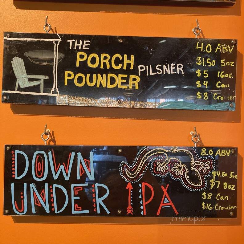 Holliday Brewing - Spartanburg, SC menu_pic