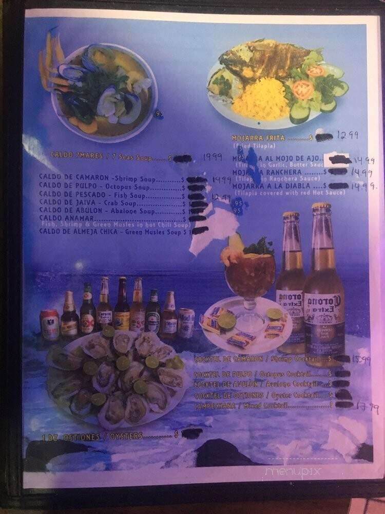 La Casa Del Pescador - San Fernando, CA menu_pic