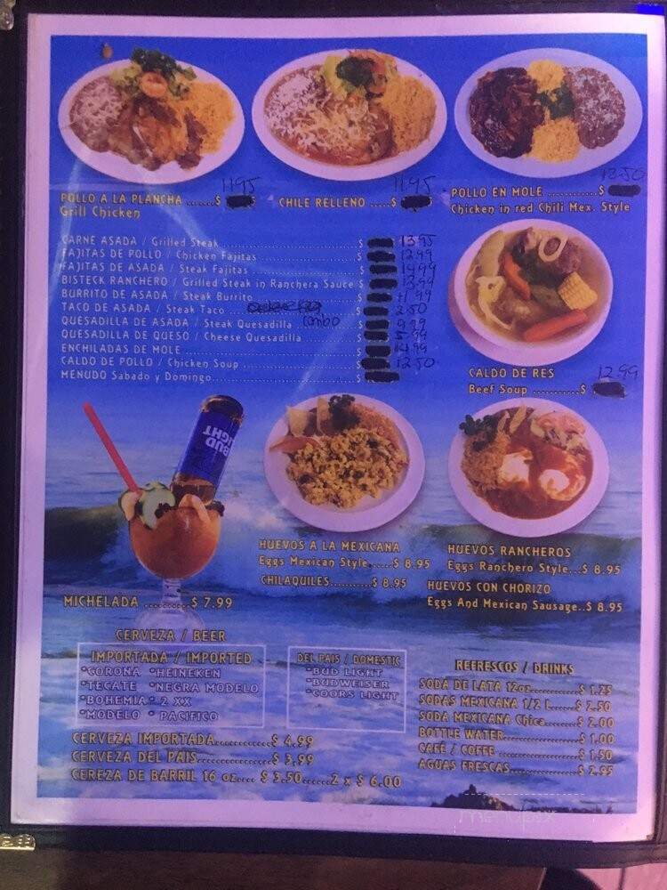 La Casa Del Pescador - San Fernando, CA menu_pic
