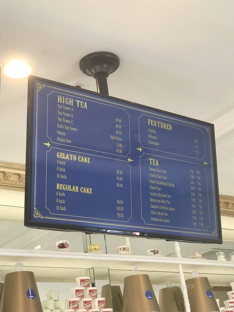 Mr Gold Gelato - Maple Ridge, BC menu_pic