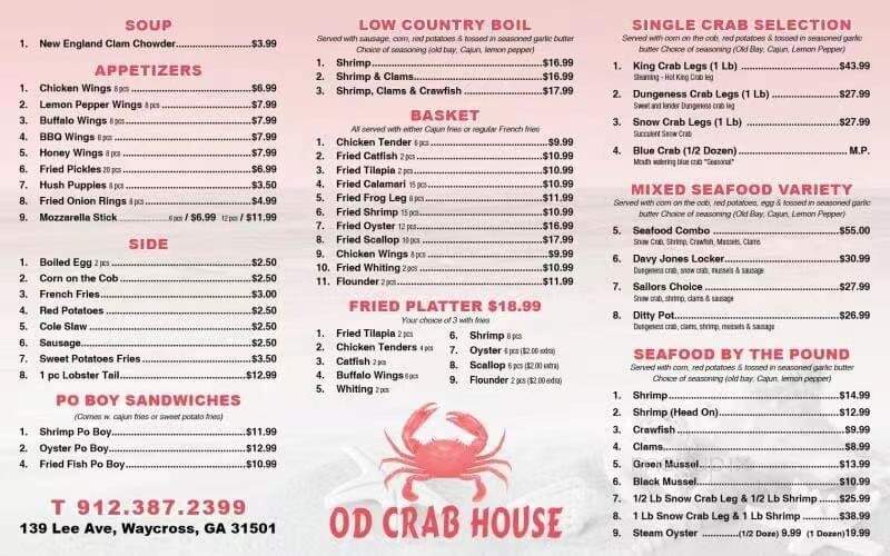 OD Crab House - Waycross, GA