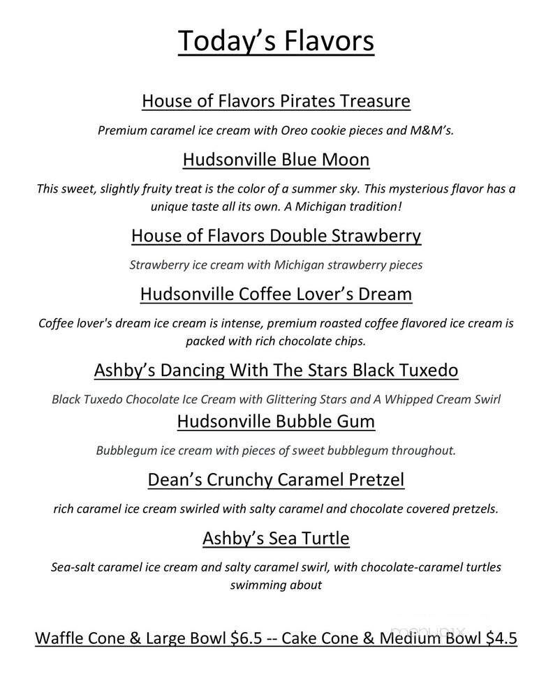 Ruby's Sandwich Shoppe - Paw Paw, MI menu_pic