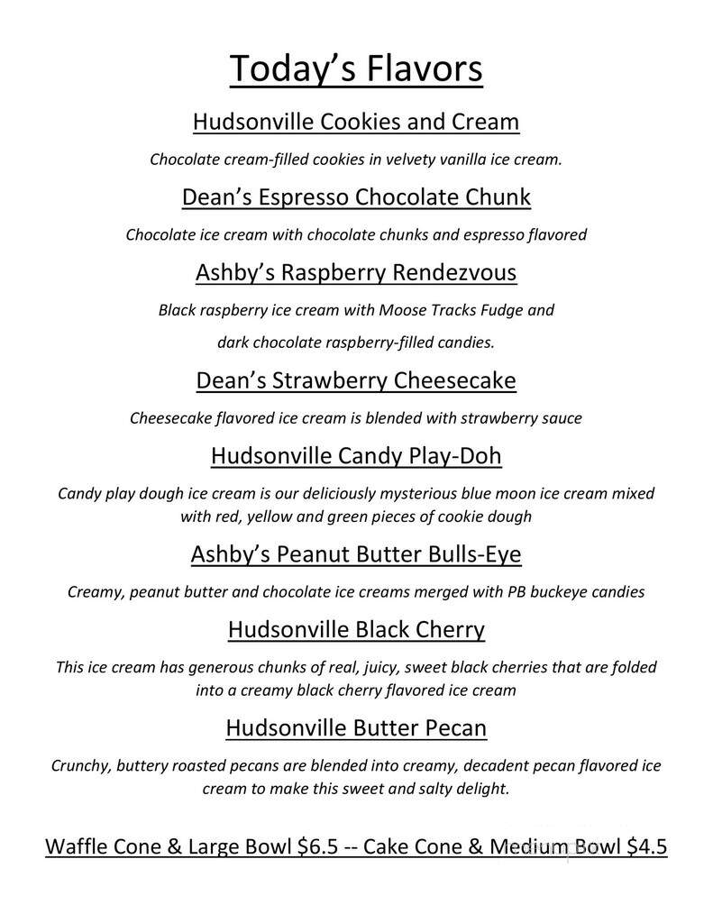 Ruby's Sandwich Shoppe - Paw Paw, MI menu_pic