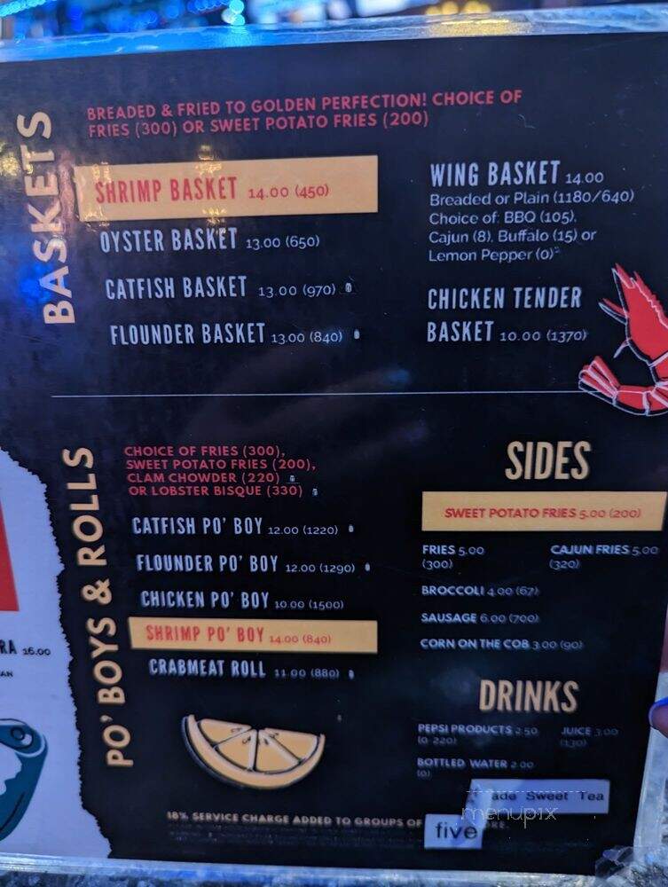 Hook & Reel Cajun Seafood & Bar - Hyattsville, MD menu_pic