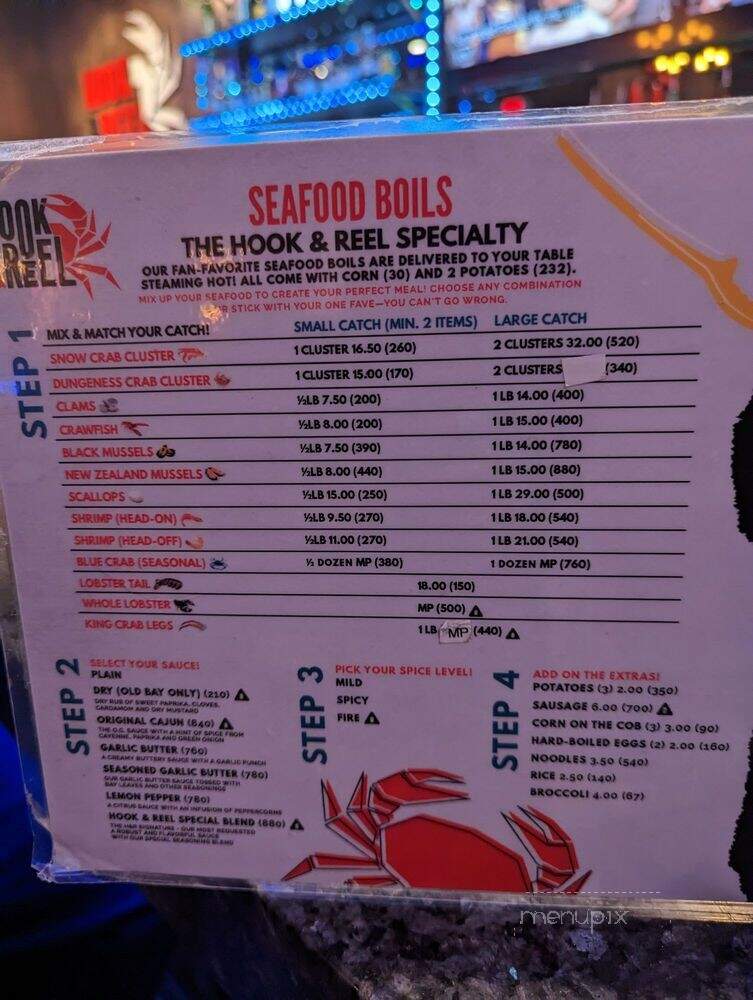 Hook & Reel Cajun Seafood & Bar - Hyattsville, MD menu_pic
