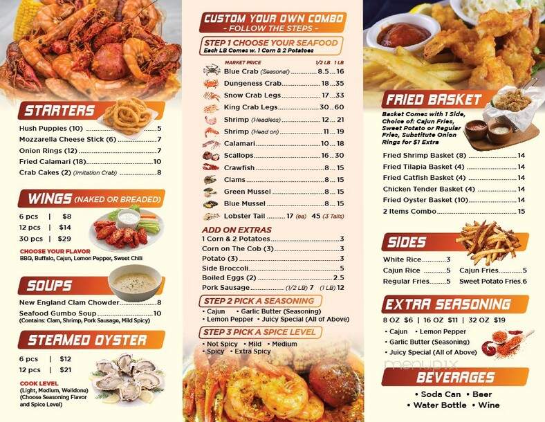 Juicy Seafood - Sarasota, FL menu_pic