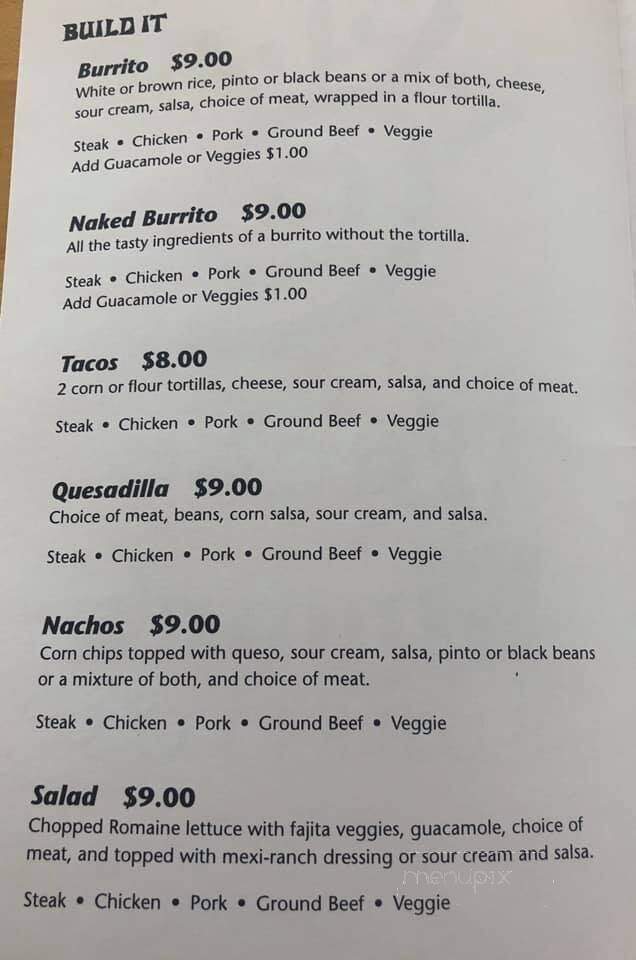 Nacho Mama's - Virginia City, MT menu_pic