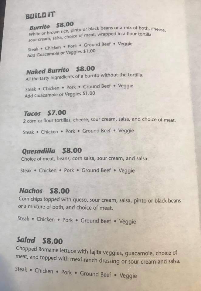 Nacho Mama's - Virginia City, MT menu_pic