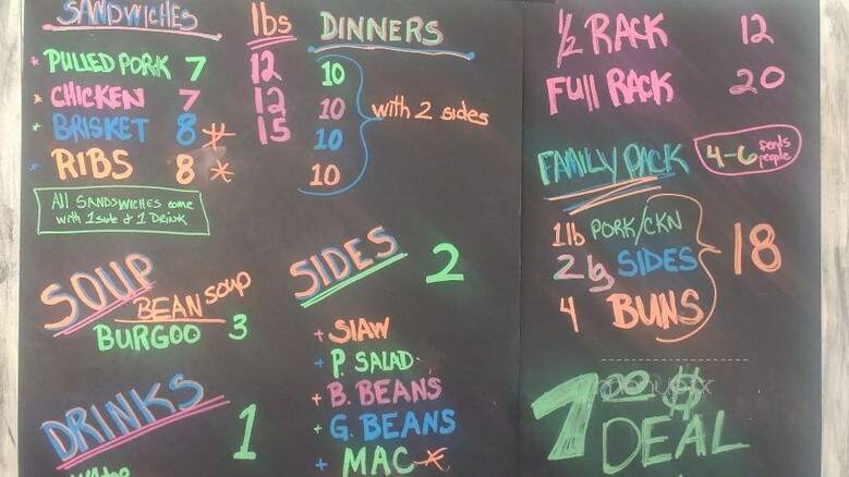 Wagon Bones BBQ - Versailles, KY menu_pic