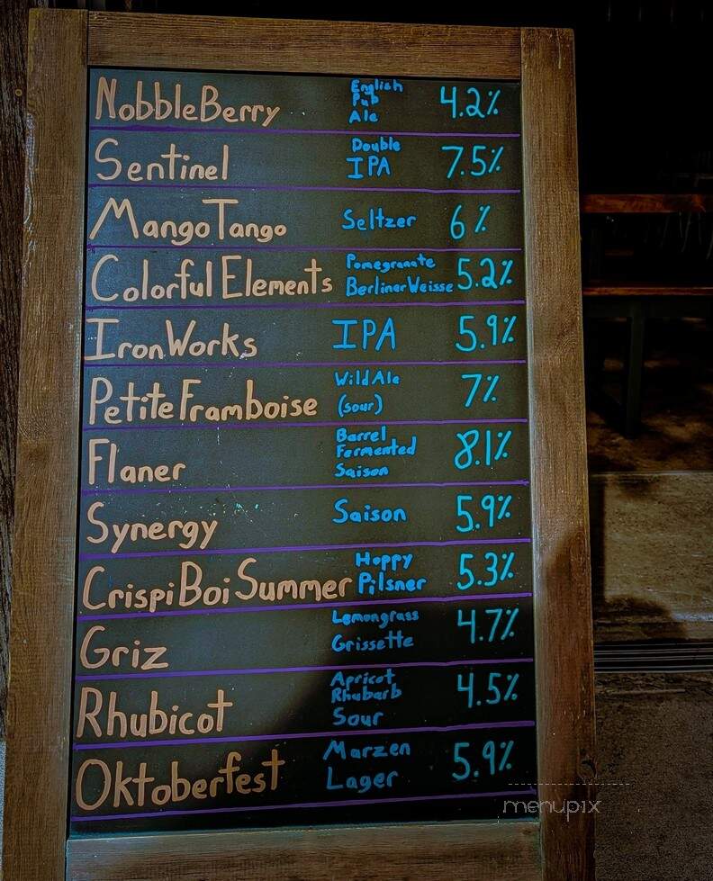 Chimney Rustic Ales - Hammonton, NJ menu_pic