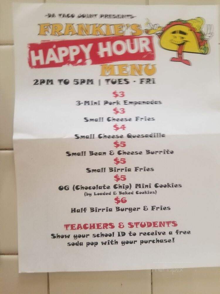 Da Taco Joint - Bullhead City, AZ menu_pic