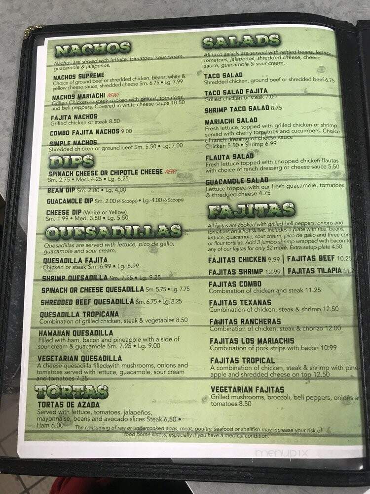 El Mariachi - Eureka Springs, AR menu_pic