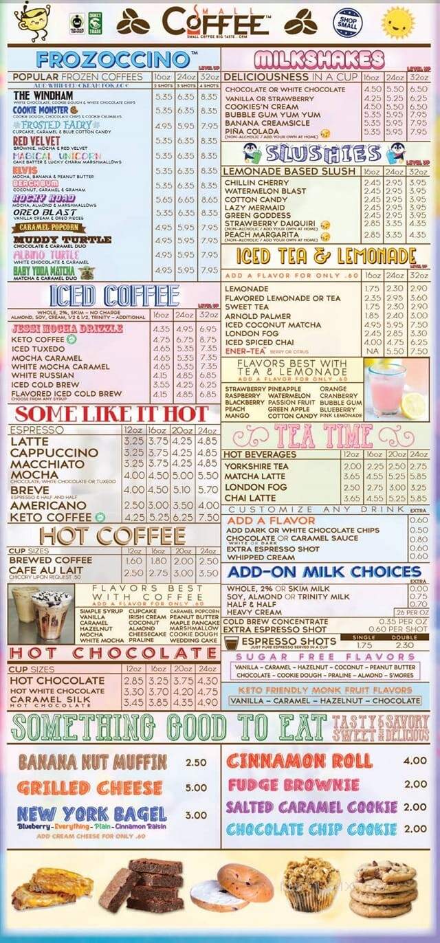 Small Coffee Big Taste - Laurel, MS menu_pic
