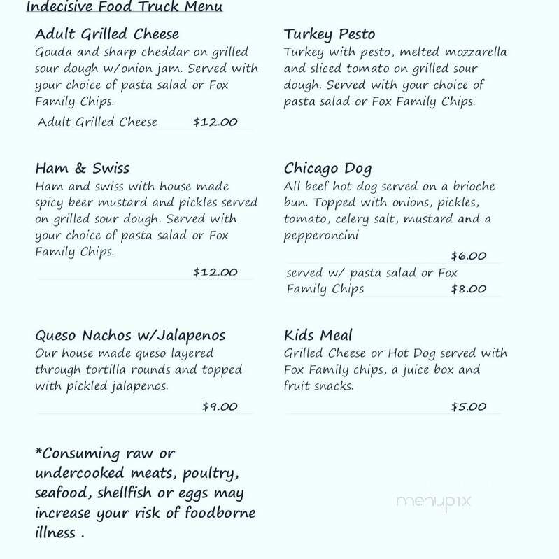 Xota Brewing Company - Waterboro, ME menu_pic