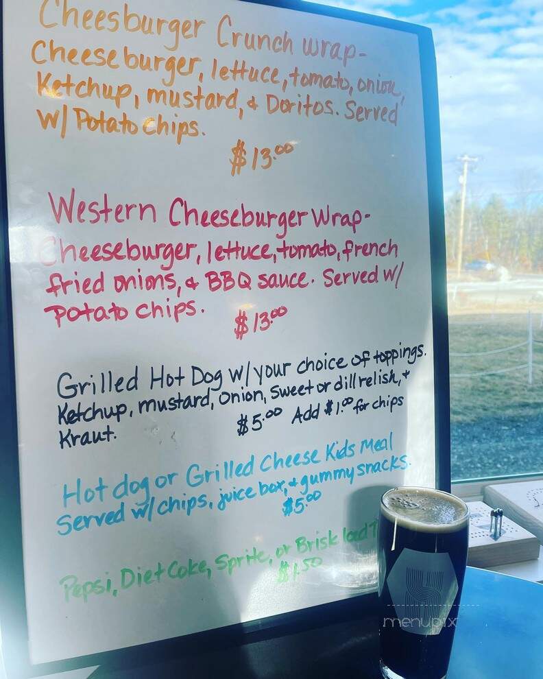 Xota Brewing Company - Waterboro, ME menu_pic
