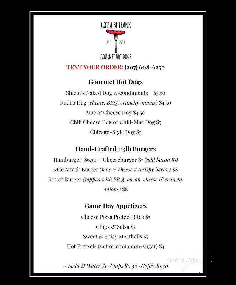 Xota Brewing Company - Waterboro, ME menu_pic