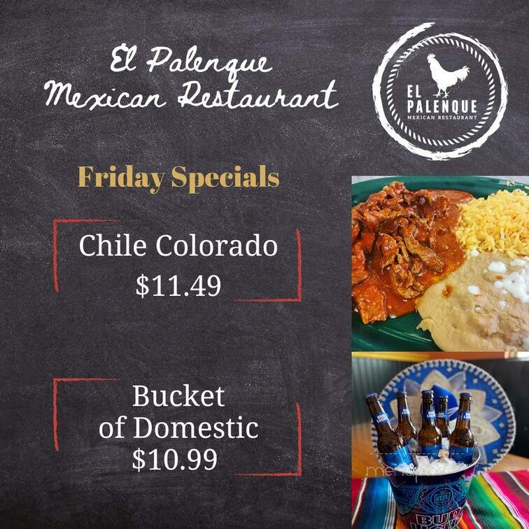 El Palenque Mexican Restaurant - Duncan Falls, OH menu_pic