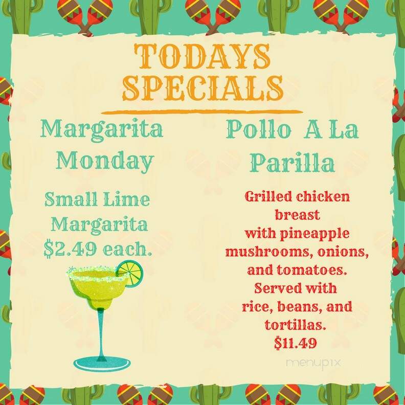 El Palenque Mexican Restaurant - Duncan Falls, OH menu_pic