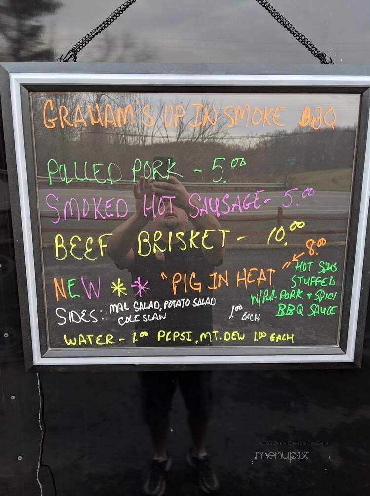 Graham's Up In Smoke BBQ - Philipsburg, PA menu_pic