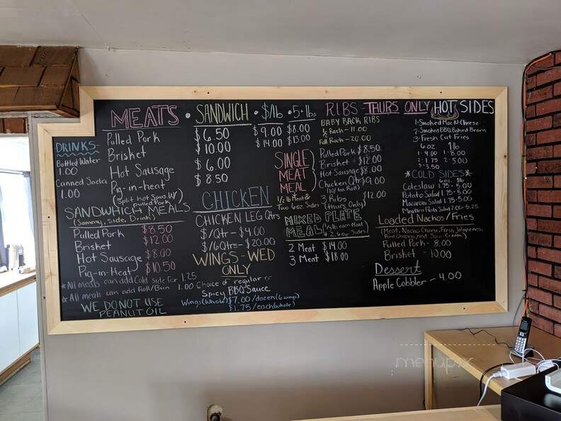 Graham's Up In Smoke BBQ - Philipsburg, PA menu_pic