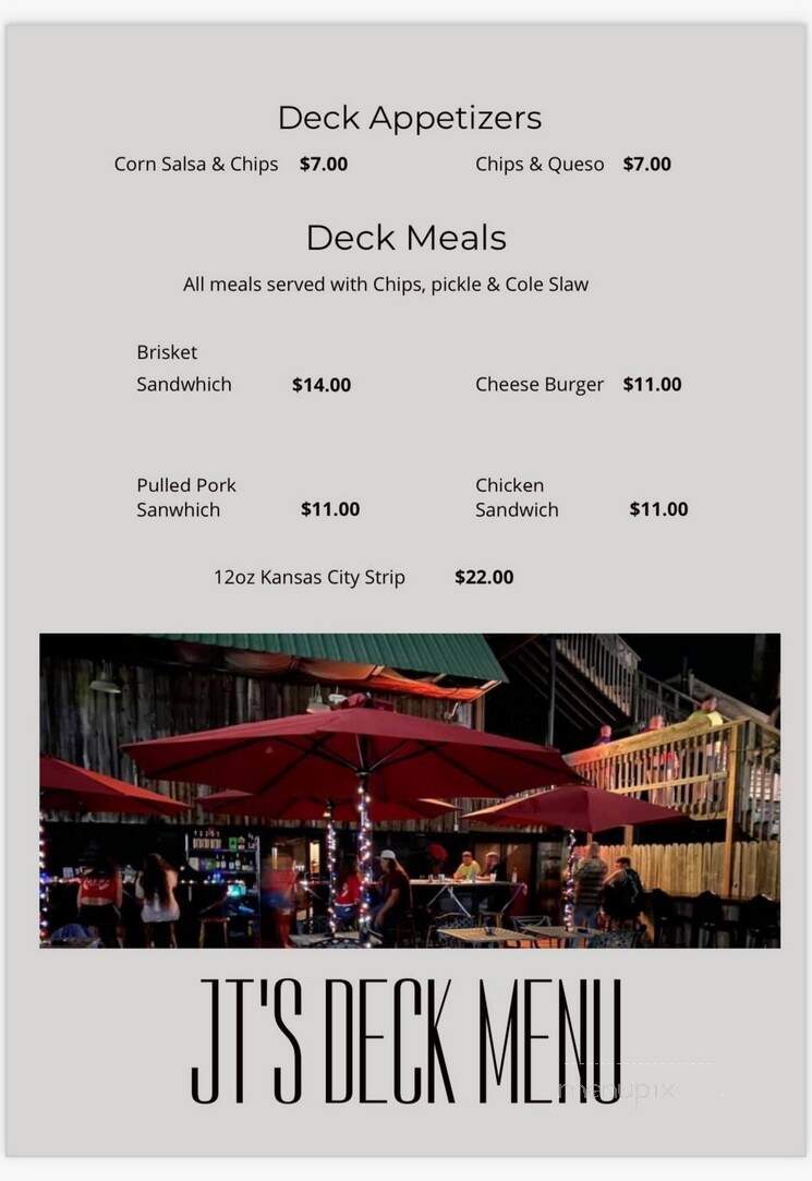 JT's Steak & Seafood - Harrisonville, MO menu_pic