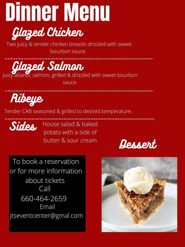 JT's Steak & Seafood - Harrisonville, MO menu_pic