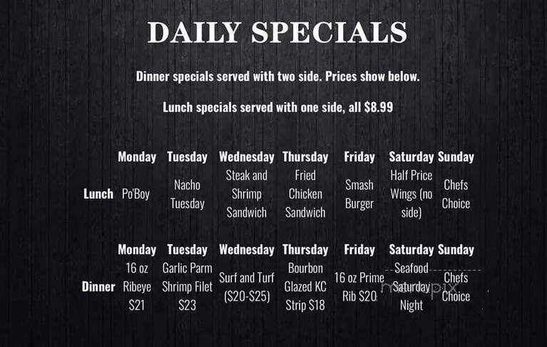 JT's Steak & Seafood - Harrisonville, MO menu_pic