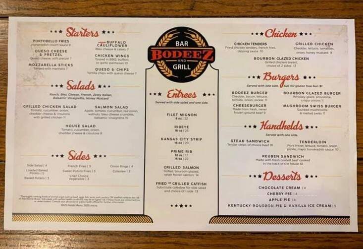 JT's Steak & Seafood - Harrisonville, MO menu_pic