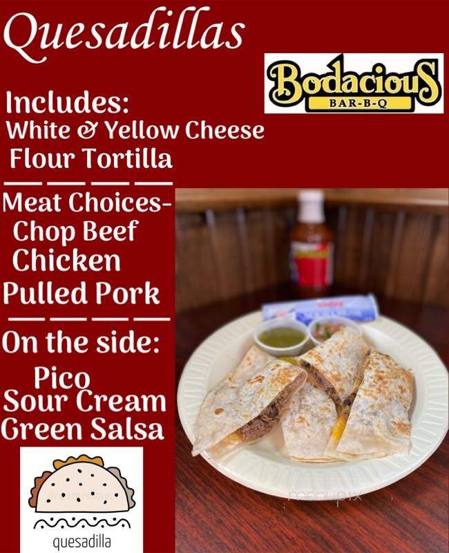 Bodacious BAR-B-Q - Lufkin, TX menu_pic