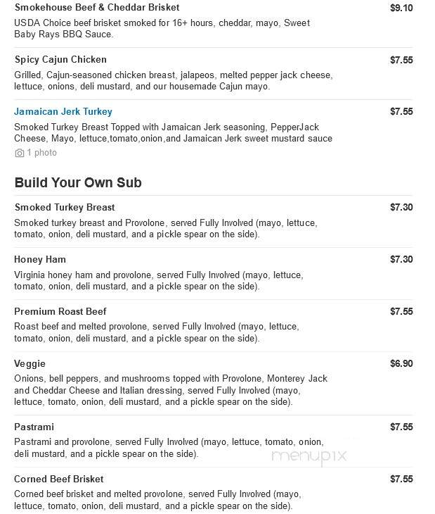 Firehouse Subs - Smithfield, NC menu_pic