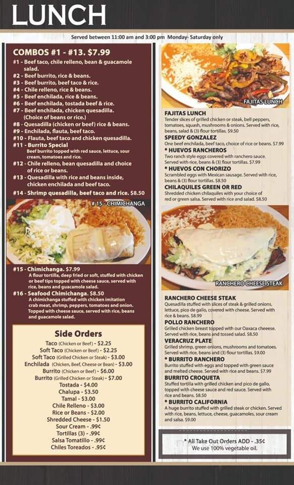 La Cantina of Brookings - Brookings, SD menu_pic