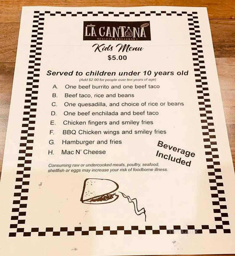 La Cantina of Brookings - Brookings, SD menu_pic