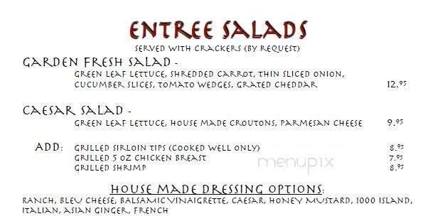 Toonez Chophouse - Marion, NC menu_pic