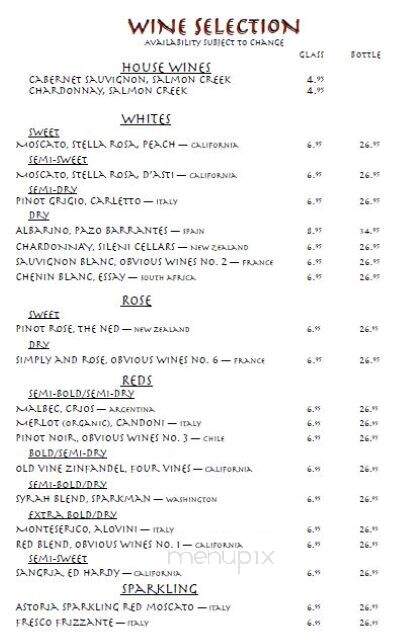 Toonez Chophouse - Marion, NC menu_pic