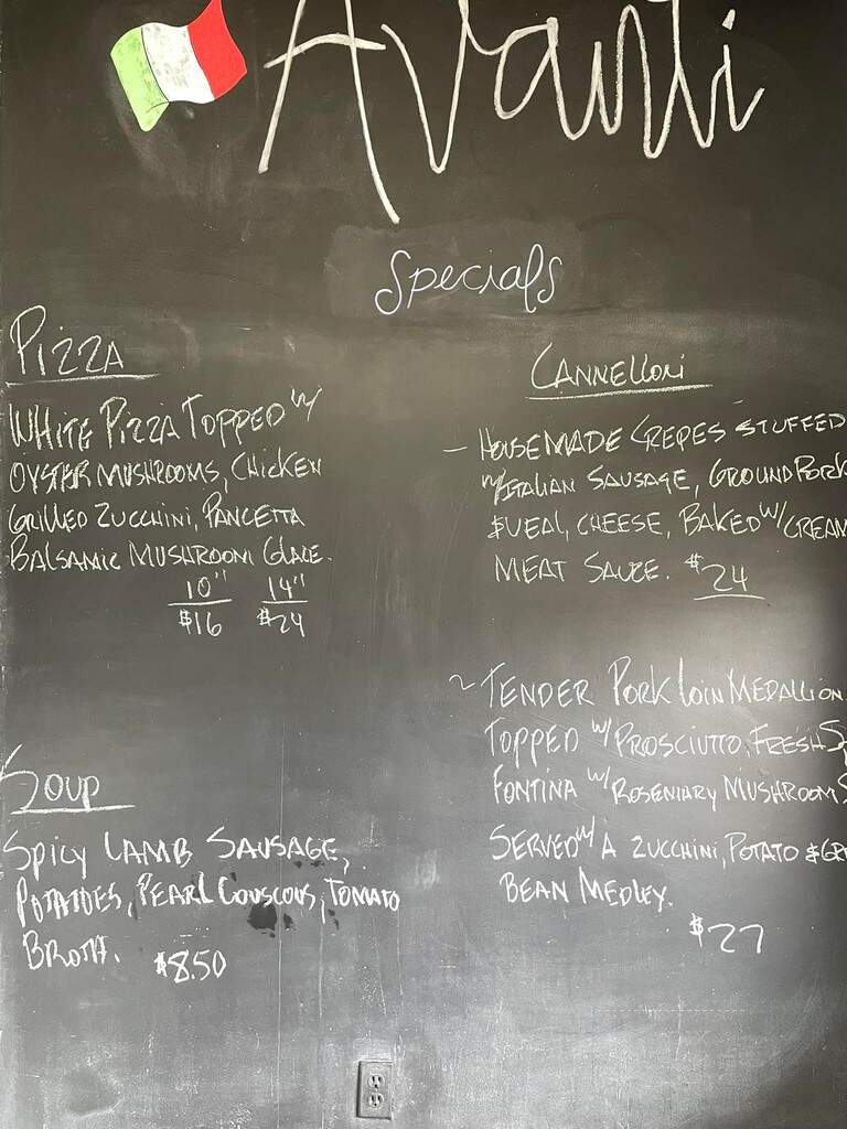 Avanti Pizzeria Trattoria Market - Stevensville, MD menu_pic