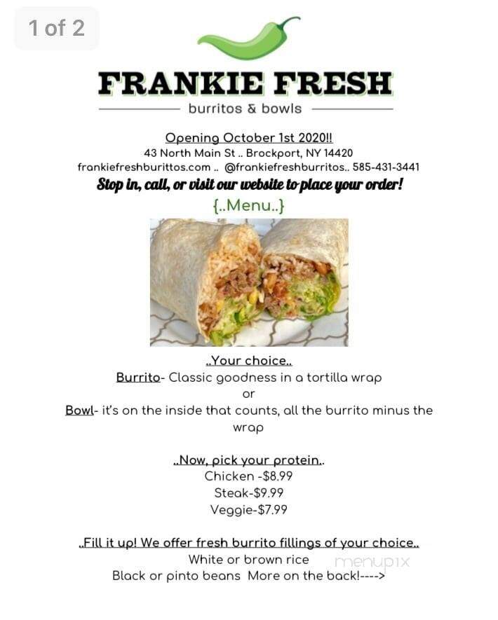 Frankie Fresh Burritos & Bowls - Brockport, NY