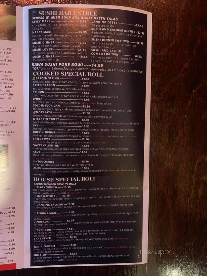 Kawa Sushi House - Dunnellon, FL menu_pic