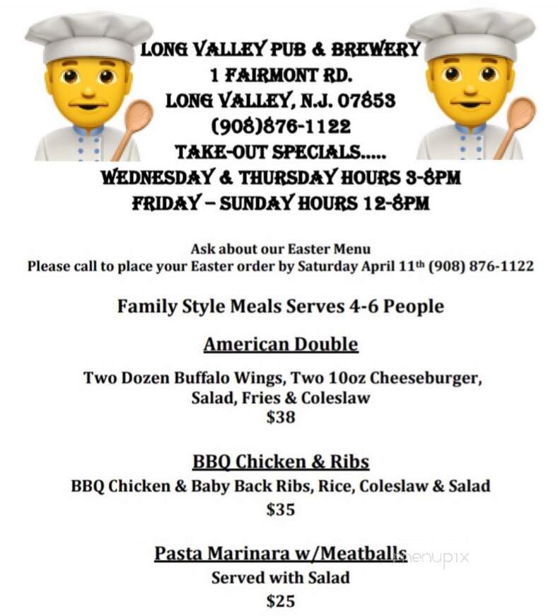 Lakeside Tavern - Budd Lake, NJ menu_pic