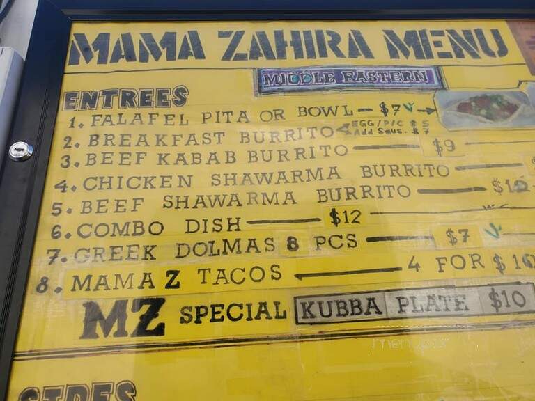 Mama Zahira Foodies - Albuquerque, NM menu_pic