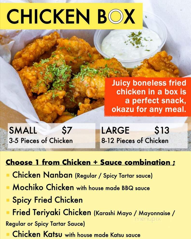 Miyakonjo Bento - Honolulu, HI menu_pic