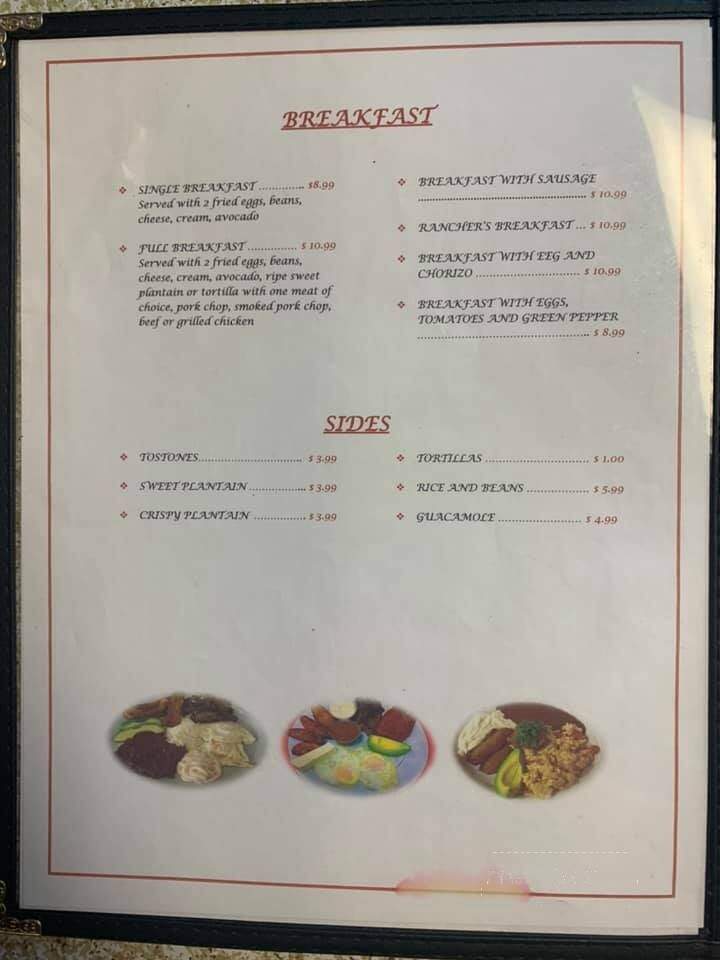 Victoria's Latin Restaurant - Saint Rose, LA menu_pic