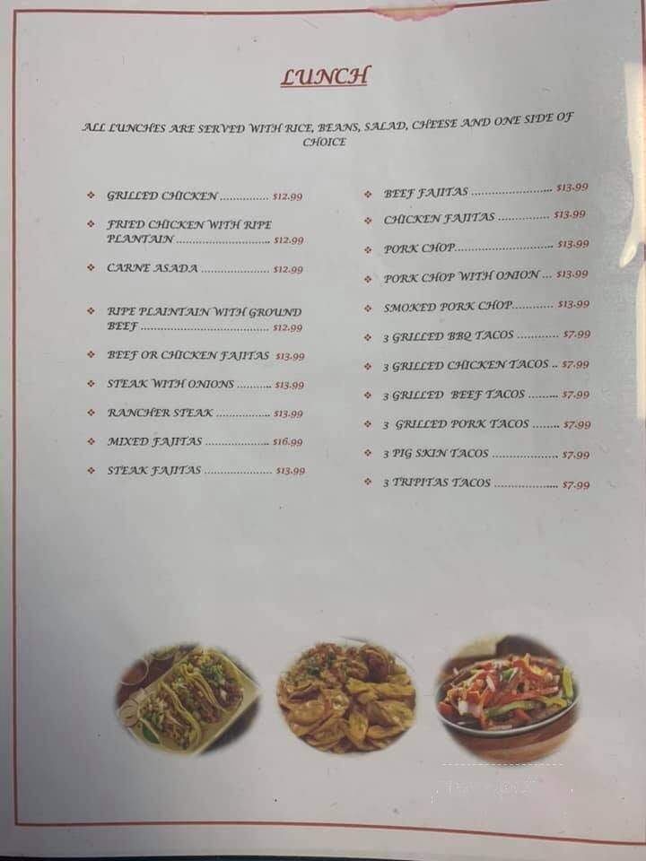 Victoria's Latin Restaurant - Saint Rose, LA menu_pic