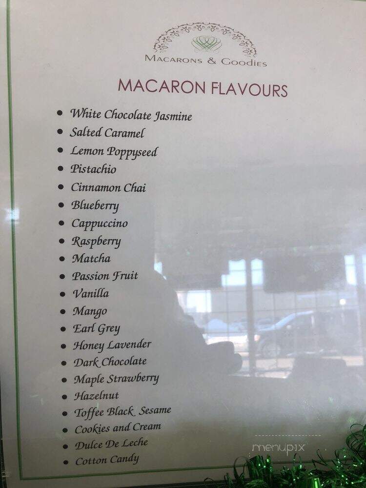 Macarons & Goodies - St. Albert, AB menu_pic