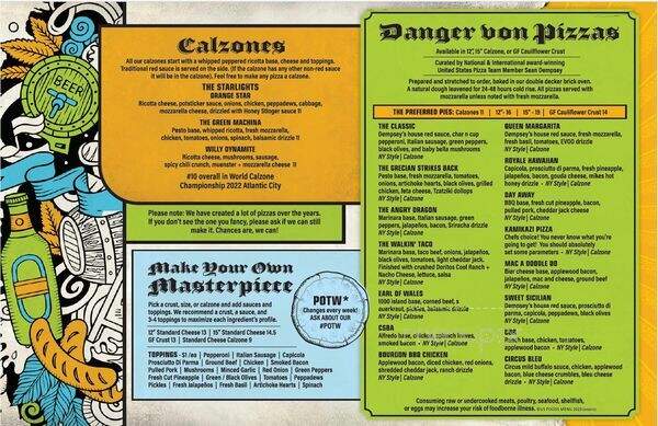 Danger von Dempsey's Pizzeria & Brewhaus - Aberdeen, SD menu_pic