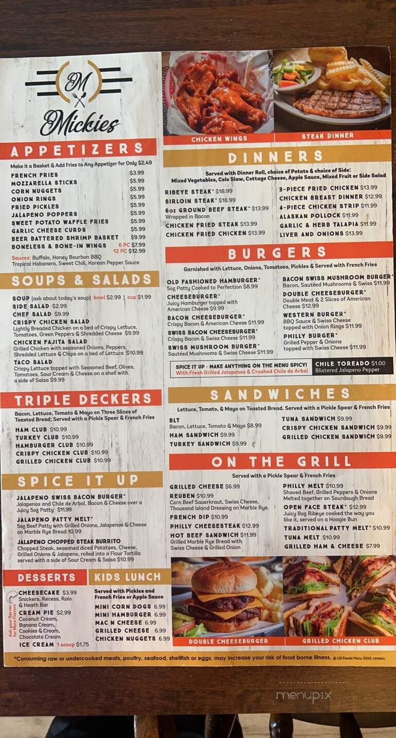 Mickies Restaurant - Cozad, NE menu_pic
