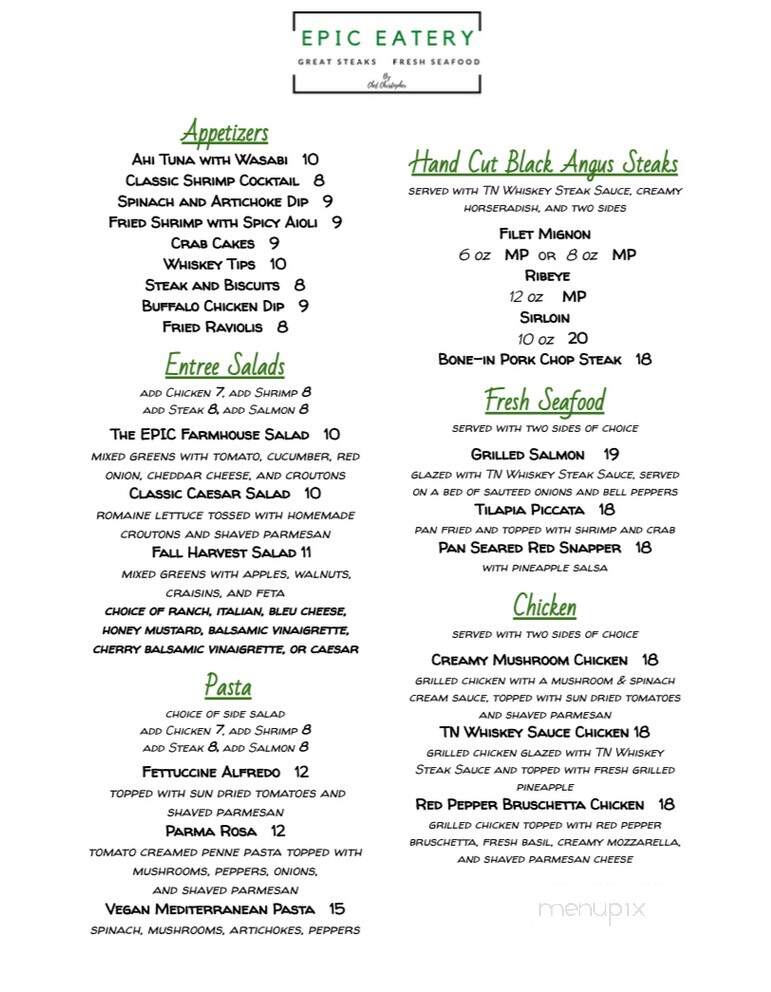 Epic Eatery - Gallatin, TN menu_pic