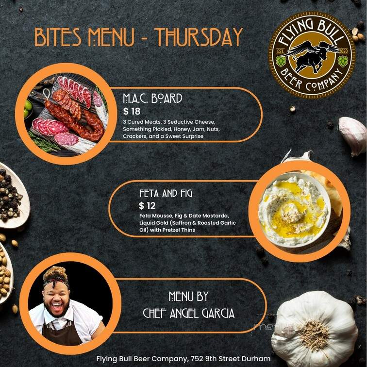 Flying Bull Beer Co - Durham, NC menu_pic