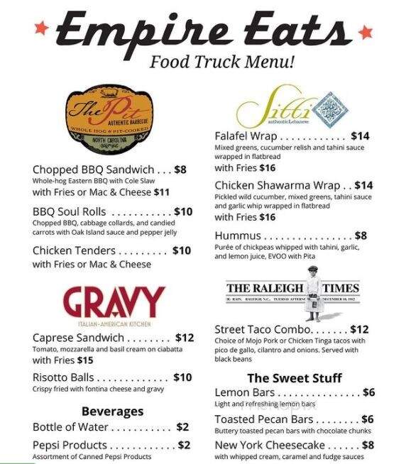Flying Bull Beer Co - Durham, NC menu_pic