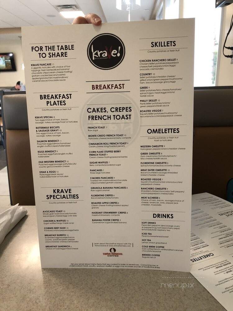 Krave - Lapeer, MI menu_pic