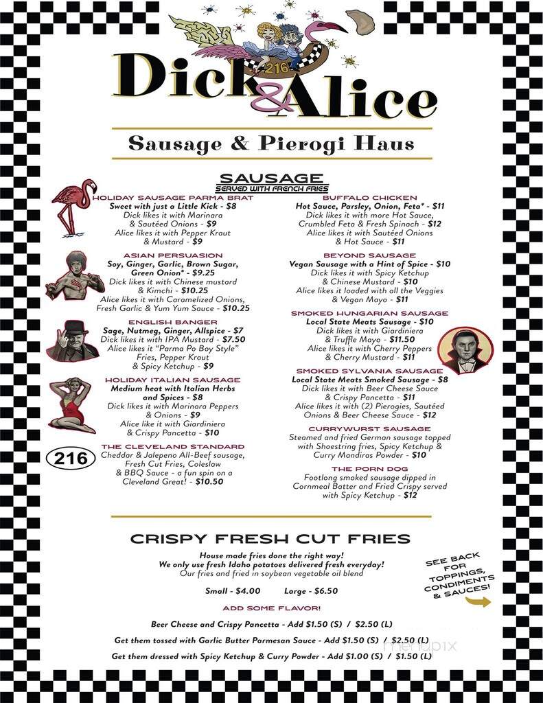 Dick & Alice - Parma, OH menu_pic